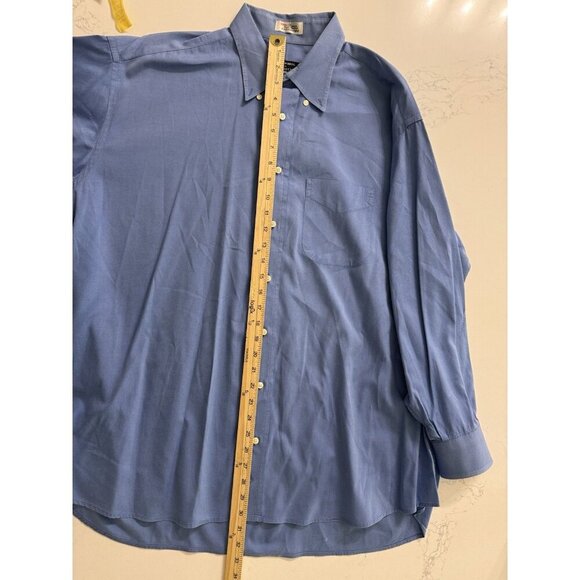 Vintage Gitman Bros Shirt Men’s 33 Blue Oxford Button Down Collar Cotton TTX PP - Picture 10 of 13